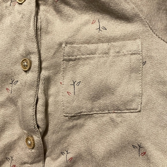 Zara Kids One Piece in Light Beige with little flowers on it. - Picture 4 of 8